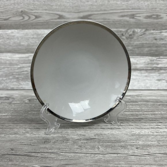 1 Three Crown Fine China Royal Platinum Bowls Made In Japan 5 3/4" x 1"
